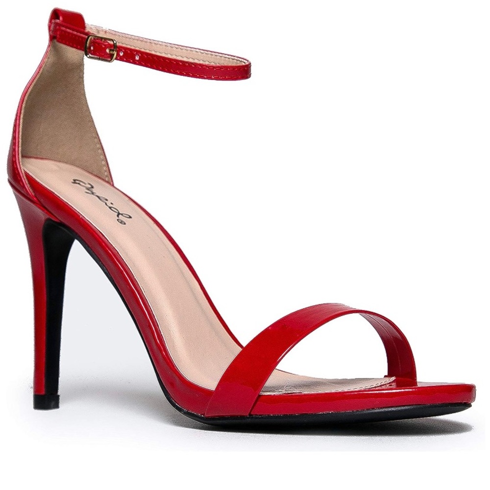 Red Strappy Heels